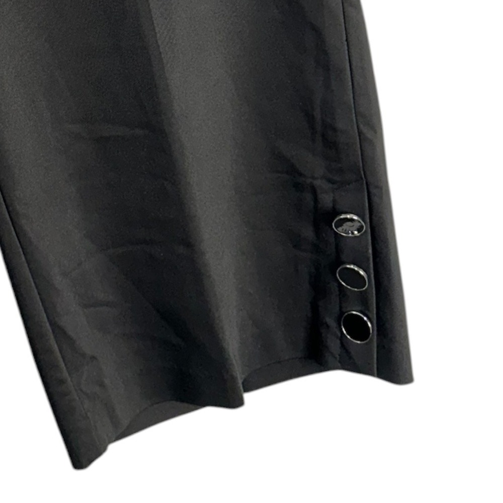 Y2K Lane Bryant Capri Pants Size 18 Black Tailored Button Detail Office Siren - Picture 4 of 8